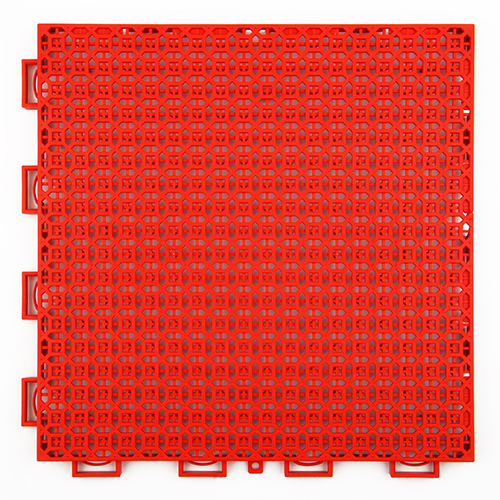 white interlocking floor tiles