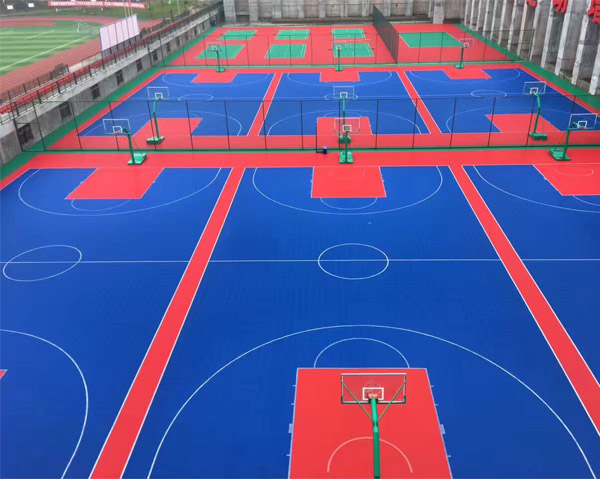 tan running track