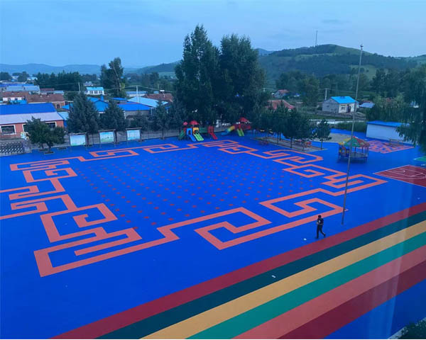 synthetic running track